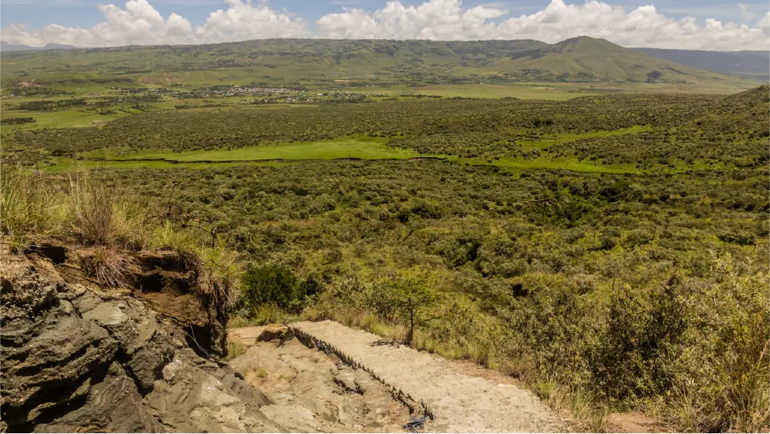 View from the Longonot volcano, Kenya