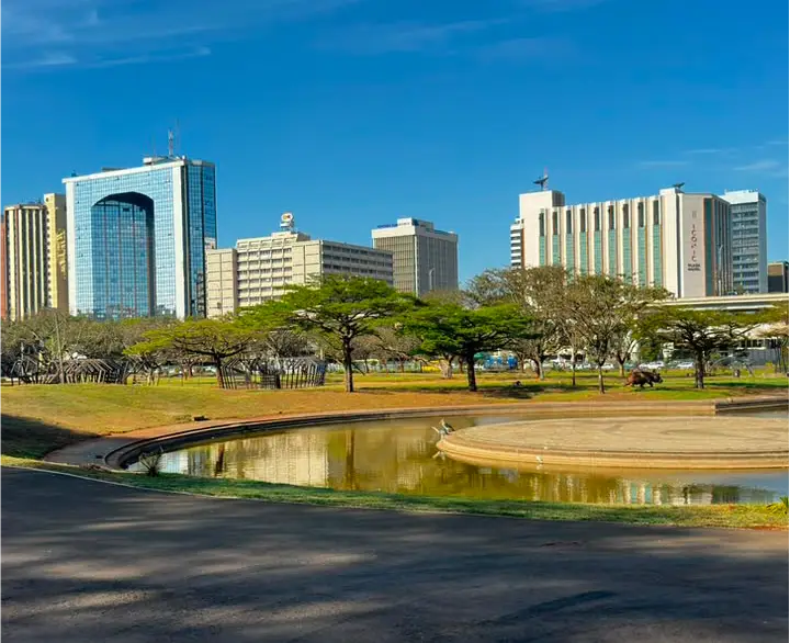 Central Park Nairobi after the 2026 facelift featuring renovated walkways, green spaces, and recreational areas